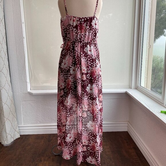 NWT Juniors' Lily Rose Sleeveless Wrap Maxi Dress, Size XL - Picture 3 of 12